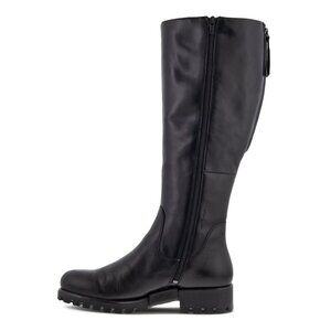 Ecco Modtray Black Leather Hydromax Water Resistant Knee High Boots Size 42 NEW